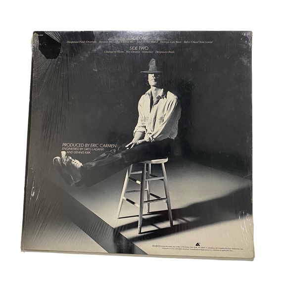 Eric Carmen Change Of Heart Vinyl, LP, Album, Arista AB 4184 -R42 Record - Picture 3 of 5